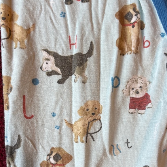 Angel Dear Kids Footie with Blue and Cream - Picture 3 of 6